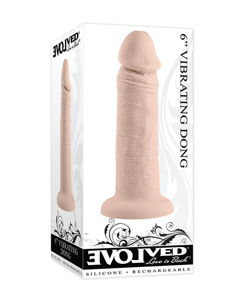 Evolved 6" Vibrating Dong