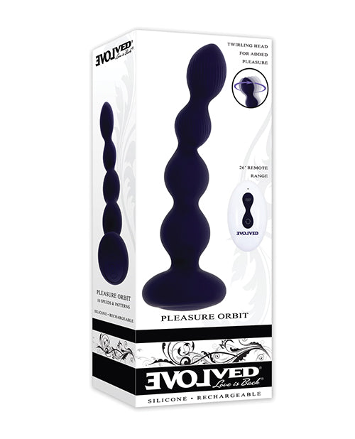 Purple Pleasure Orbit Remote Controlled Anal Vibe - Purple