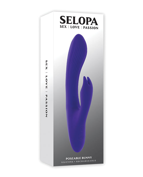 Selopa Poseable Bunny Rabbit Vibrator - Purple