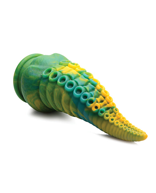 Creature Cocks Monstropus Tentacled Monster Silicone Dildo - Green/Yellow