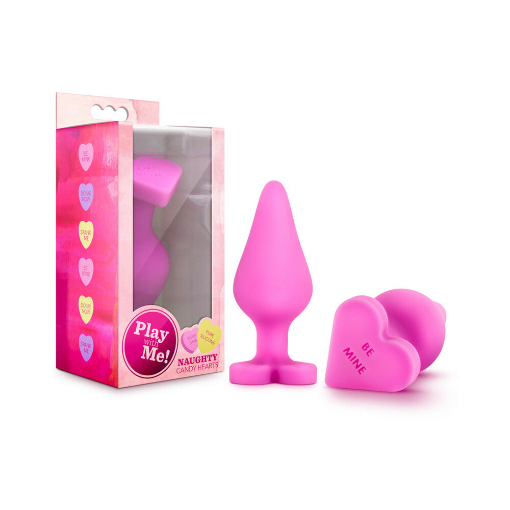 Play with Me Naughty Candy Hearts 'Be Mine' Anal Plug Pink